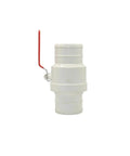 Beefy All Purpose Water Hose Connector Tee Splitter With Straight Shut Off Ball Valve Fits 50 63 75 100mm Pipe Sizes Red Irrigation Fittings