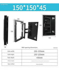 Heavy Duty Concealed Door Hinge Kit Delivering Rock Solid Pivot Hardware For Tile And Marble Wall Doors dimensions 150x150x45mm