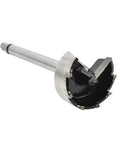 Two And One Eighth Inch Carbide Tipped Multi Spur Bit Built Tough Pro Grade Heavy Duty Drill Bit With Half Inch Shank And Three Eighth Inch Hex End