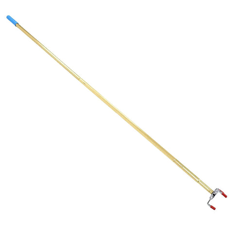 Heavy Duty Telescoping Pole For Smoke Detector Removal Handles Vaulted Ceilings And High Walls with red grip ends