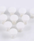 100 Piece Tough As Nails R Type Plastic Rivet Nut Kit With Nylon Buckle Clips For Car Panels and PCB Boards, white nylon clips arrangement.