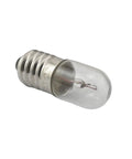 20 Pack E10 Mini Screw Base Light Bulbs 2.4V 0.5A Incandescent Warm White, close-up of bulb with E10 base.