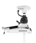 Tight 100 Lb Thrust 90 Inch Electronic Trolling Motor White With Gps Anchor Lock Ahrs Heading Control, side view image showing device design.