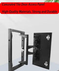 Heavy Duty Concealed Door Hinge Kit Rock Solid Pivot Brackets For Heavy Load Wall Doors And Hidden Access Panels Built To Last