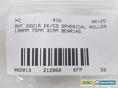 New 22215 Ek C3 Spherical Roller Bearing 130Mm X 75Mm X 31Mm Heavy Duty Powerhouse built different packaging label