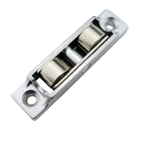 Top Shelf Sliding Window Roller Assembly With 13 mm Flat Steel Wheel Four Pack Type 88 Double Pulley Zinc Alloy flat roller with steel shafts.