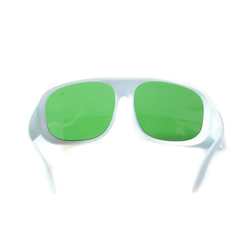 Premium Laser Safety Shades Built Damn Tough For 635Nm 808Nm And 980Nm High Power Diode Lasers with green filters.
