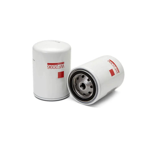 Heavy Duty Spin-On Engine Oil Filter For Freightliner Mack Volvo Hitachi Models Wf2096 Bw5141, white metal shell design.