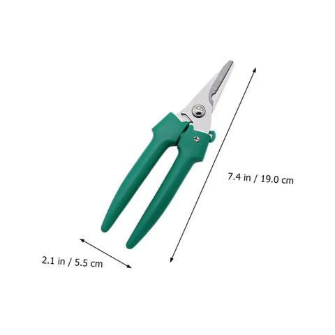 Stainless Steel Pruning Scissors Garden Shears For Branch Cutting Easy To Use Gardening Tool With 7.4-inch size and skidproof grip