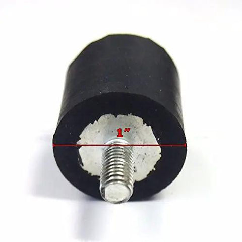 Heavy Duty M6 X 24MM Vibration Damping Rubber Mounts For Cold Air Intake Kits With One Inch Throttle Spacer showing 1 inch rubber mount.