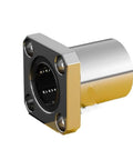 One Piece Square Flange Linear Ball Bearing, high precision bearing steel, smooth glide, ideal for DIY projects.