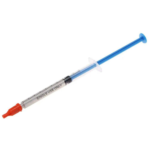 Syringe of Conductive Silver Paste For Electronics Repair And Soldering High Conductivity DIY Friendly Adhesive Paint 0.7ml
