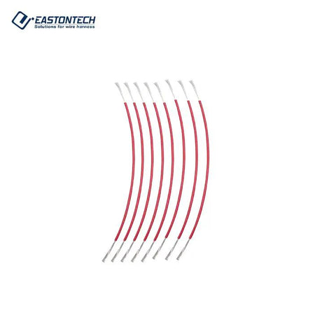 Set of red insulated wires with metal ends for use with Heavy Duty Dual Channel Wire Stripper And Cutter For 0.1 To 2.5 mm Cables.