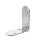 Slick Heavy Duty Stainless Steel L Shaped Pivot Hinges For Hidden Doors Smooth Swivel Right Angle Joint Connector Corrosion Resistant Silver Hardware 85mm Single Piece