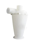 Turbocharged Cyclone Vacuum And Industrial Push Sweeper Designed To Snag Tough Messes Straight From Concrete Driveways And Garage Floors This Slick Machine Eats Debris Fast And Leaves Your Space Looking Pristine, white plastic dust collector part.