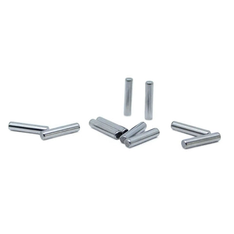 Premium SUJ2 Needle Roller Bearings 100 Pack Loose Cylindrical Pins 2.5mm Width Steel precision pins for heavy load applications.