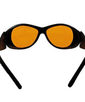 Top Shelf Protective Goggles For Violet And Blue Laser Projects Clear View Optics, heavy duty eyewear with orange lenses.