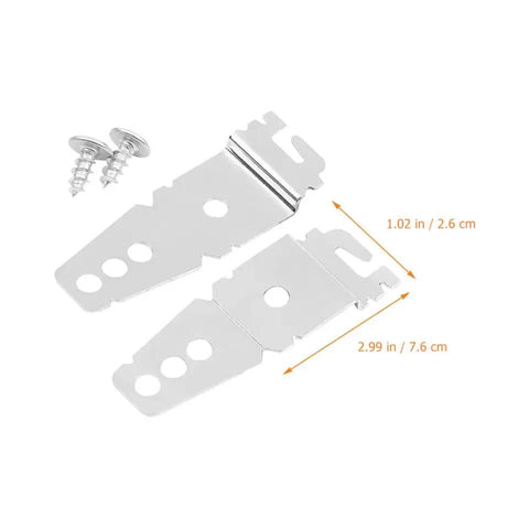 Heavy Duty Iron Dishwasher Mounting Bracket Kit Locks Your Rig Down Tight So You Slide Out Racks With Zero Wobblies with included screws.