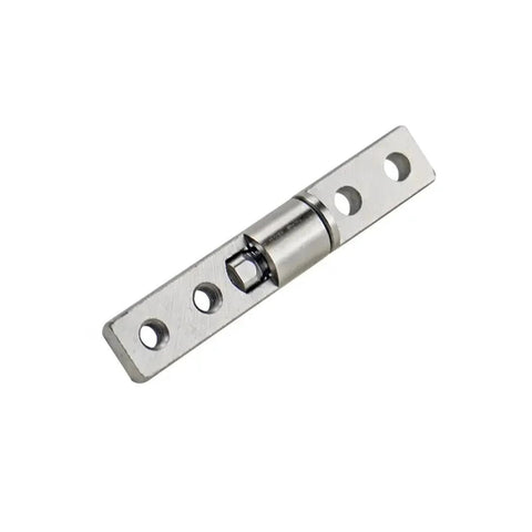 Constant Torque Position Control Hinge 10x57mm Concealed Damping Rotary Shaft Gate Hinge Silver Finish