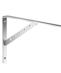 Two Pack Wall Mounted Stainless Steel Brackets With Triangular Structure Heavy Duty Shelf Brackets Adjustable Height Modern Minimalist Design