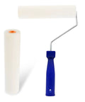Heavy Duty High Density Polyurethane Sponge Paint Roller Set For Wall Painting And Housekeeping Or Auto Detailing Smooth As Silk Finish Guaranteed No Hassle, includes roller frame and foam roller.