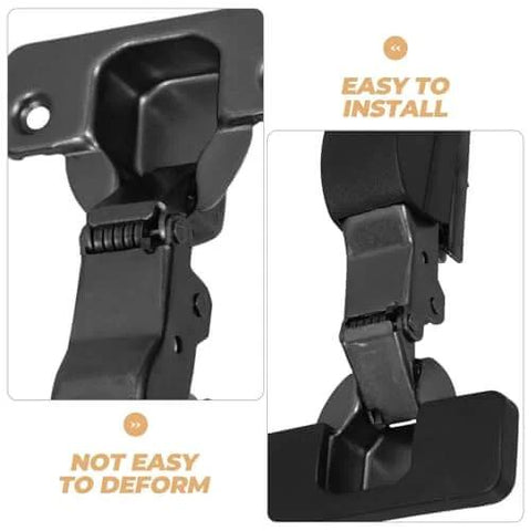 Soft Close Concealed Cabinet Door Hinges With Buffer Damper, Two-Stage Silent Damping For Kitchen Cabinets close-up view