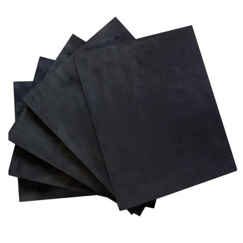 Five Pack High Purity Graphite Block Electrodes 99.9 Percent Purity Rectangle Plates 100mm x 100mm x 6mm for lab and industrial use.