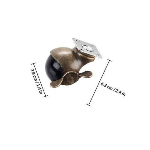 Heavy Duty Vintage Brass Plate Caster Wheel 2 inch with black roller for furniture, dimensions 3.8 cm x 6.3 cm.