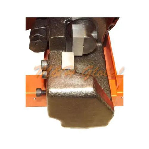 Close-up of Heavy Duty 1 Inch 25 mm Electric Rebar Bender With Integrated Steel Rod Cutter And 110V Motor foot pedal controls.