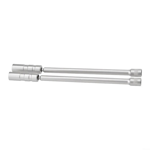 Tough As Nails Extended Spark Socket Wrench Kit For 14Mm And 16Mm Plugs showing two sleek chrome vanadium sockets.