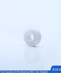 Premium Zirconia Ceramic Ball Bearing 6201 2RS Double Sealed Dust Proof P5 Precision 12X32X10 MM in clean white finish.