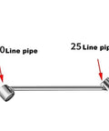Essential Manual Pipe Bender For Spring Wire And Metal Tubes, showing 20mm and 25mm pipes with connectors.
