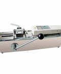 Top Shelf Heavy Duty Digital Push Pull Force Tester Rated At 500N Peak Load Built Tough, showing horizontal bench and precision fixture.