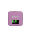Straight Fire Lilac Wireless Mic System Featuring Dual Transmitters Single Receiver handheld control unit with LED indicators.