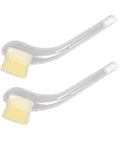 Six Pack Queen Catcher Pipe For Beekeeping, Plastic Queen Cages And Catchers, 15 Cm, Clear, showing two angled transparent pipes