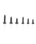 Must Have Versatile M2 And M2.6 Black Phillips Pan Head Self Tapping Screws Set Kit 400 Pieces with different screw sizes