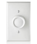 Trimatron Rotary Ceiling Fan Speed Control Switch 5A Full Range Variable Speed Single Pole Model 6616W White front view
