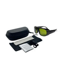 Pro Grade Laser Safety Glasses For Hair Removal To Shield Your Peepers From 755 808 And 1064 Nm Waves with black case and accessories.
