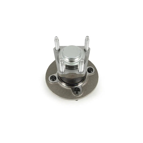 Heavy Duty Wheel Bearing And Hub Assembly Kit For Front And Rear showing top view with mounting bolts for Pontiac G5 Saturn Ion Cobalt.