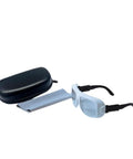 Top Shelf CO2 Laser Safety Glasses With OD6 Plus Protection For 9000 To 11000 Nm Range Clear Lens in black case.