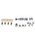 Legit Top Tier Metal Capacitor Kit For GG Motherboard Repair, 25 piece metal caps for fixing power issues.