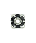 Threaded Caster Insert For 1 Inch Square Tube 16-18 Gauge, Heat Treated Steel, 3/8-16 Thread, Deep Set Mounting For Secure Fit