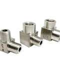 Stainless Steel Hose Adapter And Tap Connector Kit With BSP Threads Pro Grade Heavy Duty Elbow Fittings High Pressure Pipe Connector Male To Male And Female To Female One Eighth To One Inch. stainless steel BSP elbow fittings