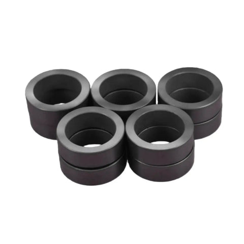 Heavy Duty Silicon Carbide Sealing Ring Built Tough With Rock Solid SiC Ceramic Gasket For Industrial Mechanical Seals Precision Cut At 32 By 22 By 11 mm in a group.
