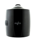 Front view of Wall Mounted Gym Wipe Dispenser With No-Touch Sanitizing Wipes, black color, for gyms and wellness centers.