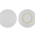 Effortless Spin Lazy Susan Turntable With Whisper Quiet Bearings And Polished White Maple Frame top and bottom views showing the smooth surface.