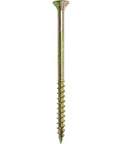 9X3 Inch Construction Screw With T25 Star Drive Self Starting Type 17 Point No Pre Drill Needed Flush Flat Head Coarse Thread For Fast Drilling And A Clean Flush Finish Ideal For Woodworking Carpentry Decking And Heavy Duty Projects