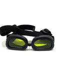 Top Shelf Laser Protection Goggles For Tiny Paws And Furbabies Featuring Anti Glare Uv400 Glass And Rust Proof Frames, front view.