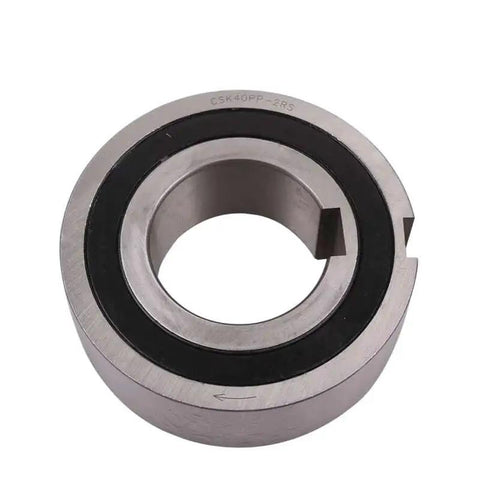 Five Piece Set Of Badass One Way Ball Bearings 12x32x10mm With Keyway Sprag Clutch Backstop Mechanism Heavy Duty Steel Build showing a CSK40PP-2RS bearing.