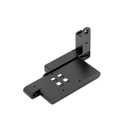 Upgraded Heavy Duty Concealed Door Hinge For Wood And Aluminum Door Frames, black metal finish, sturdy design for smooth operation.